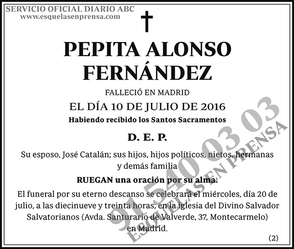 Pepita Alonso Fernández